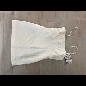 Brand new Realisation mini white silk dress